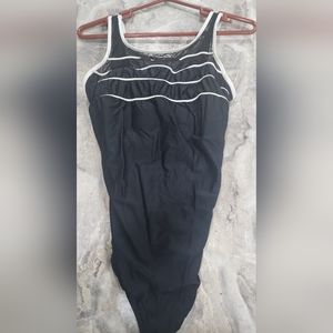 Christina 1 pc black swimsuit. 18w